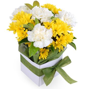 Cute Box Yellow Flowers