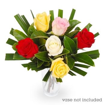 Bouquet of Roses Half Dozen Mixed Flowers