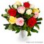 Bouquet of Roses One Dozen Mixed Flowers