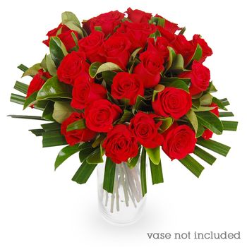 Bouquet of Roses Two Dozen Red Flowers