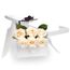 Valentine's Day Flat Boxed Roses Half Dozen White Flowers