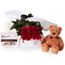 Valentine's Day Flat Boxed Roses One Dozen Red Package 2 Flowers