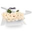 Valentine's Day Flat Boxed Roses One Dozen White Flowers