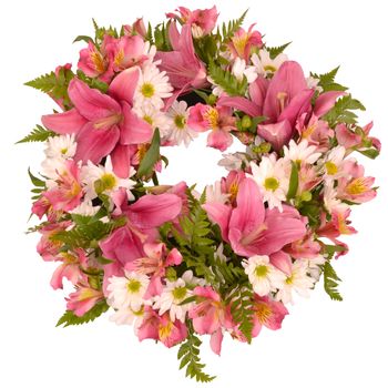 Pastel Wreath Flowers